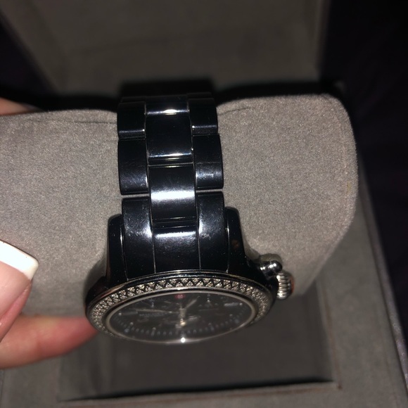Black Michele watch main image 6